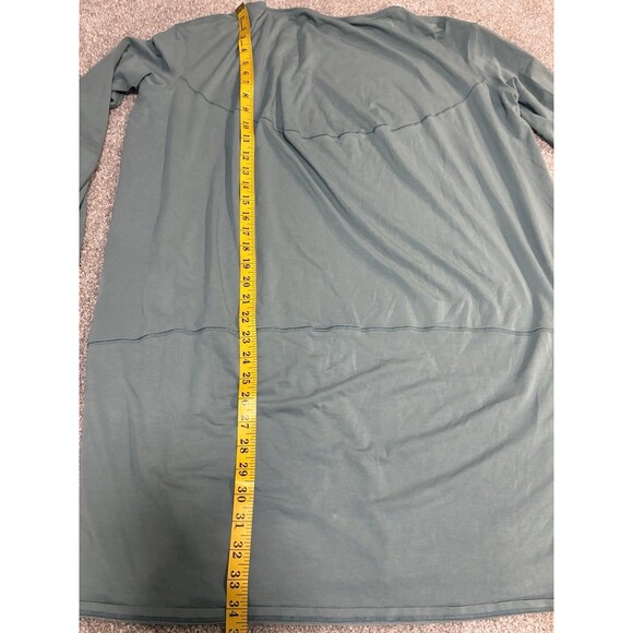 Lululemon Back in Action Long Sleeve Dress Tidewater Teal Oversized Relaxed Fit - Picture 7 of 9